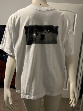 Vans White T-Shirt with Billiards Logo Print